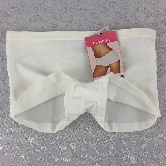 barely there Flawless Fit Microfiber White Boyshort Panty Size M/6 - Picture 5 of 11